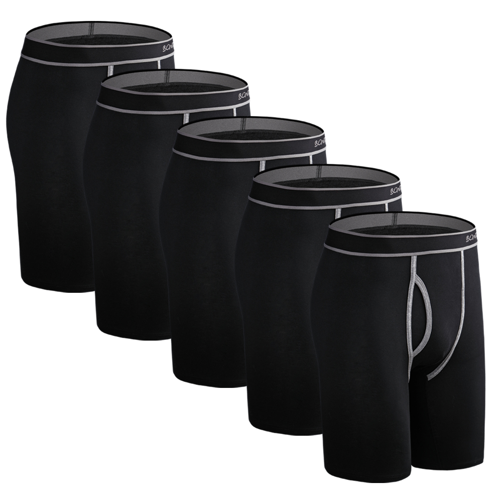Boxer Brief Pack Cotton - 5 uds Boxer largo para hombre