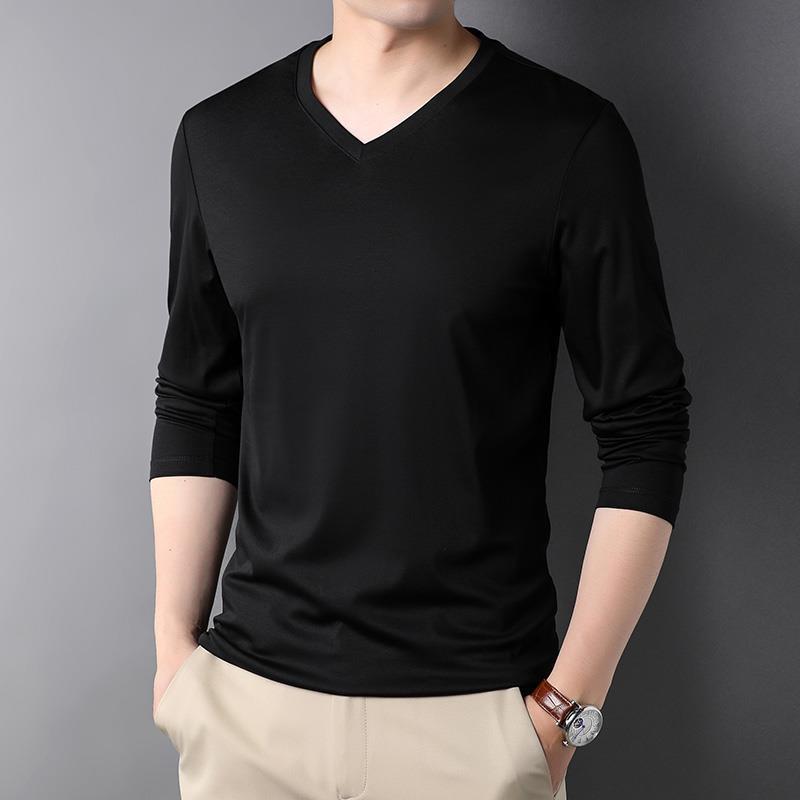 Camiseta de manga larga con cu - Undershirt Crew Neck reseña y precio