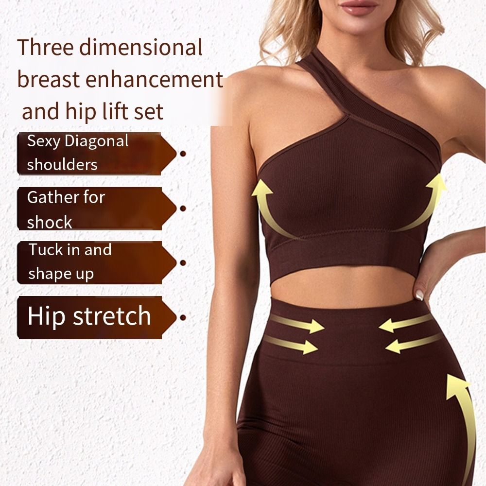 Conjunto Deportivo Casual de 2 - Tank Top Ribbed reseña y precio